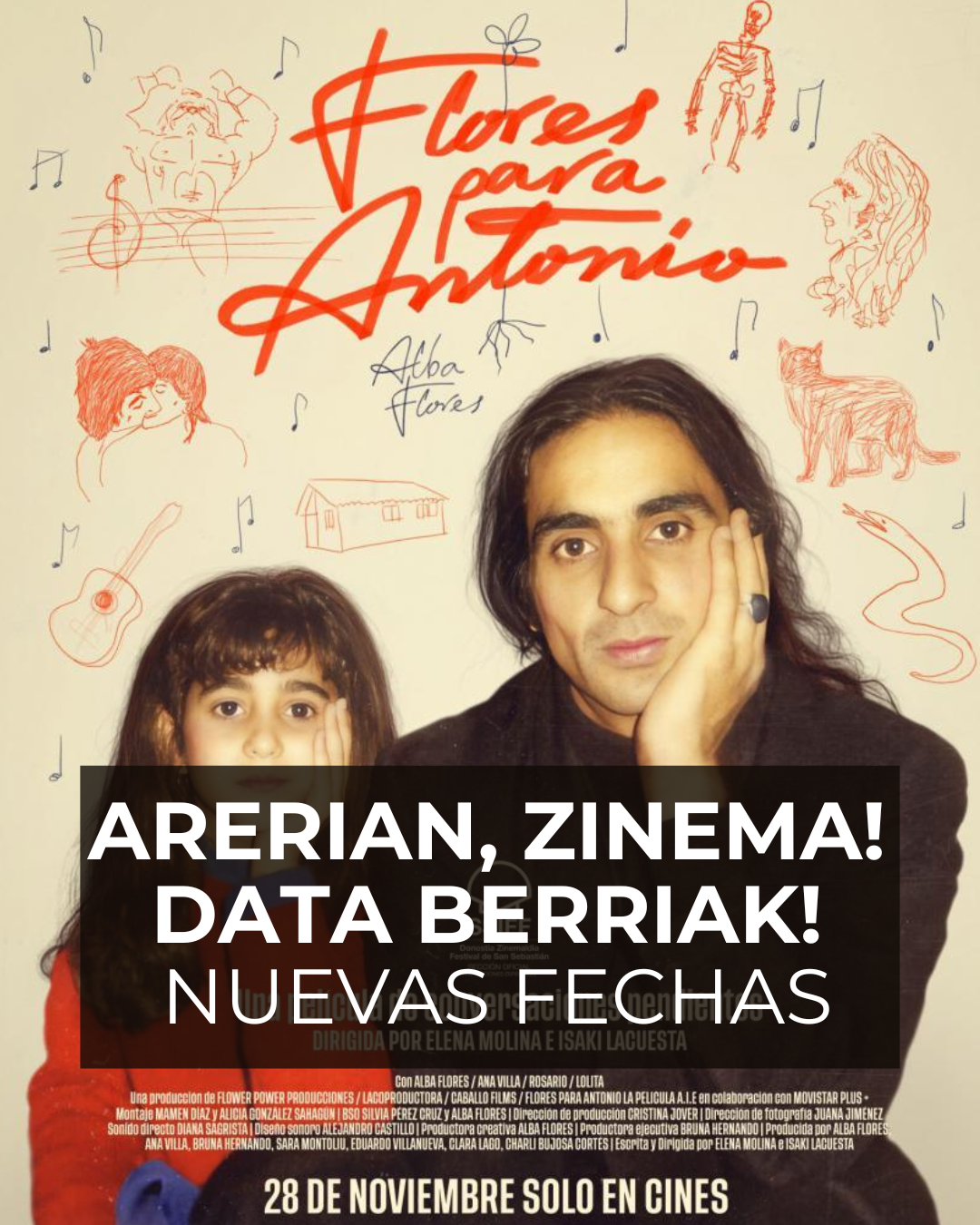 ARERIAN ZINEMA DATA BERRIAK NUEVAS FECHAS