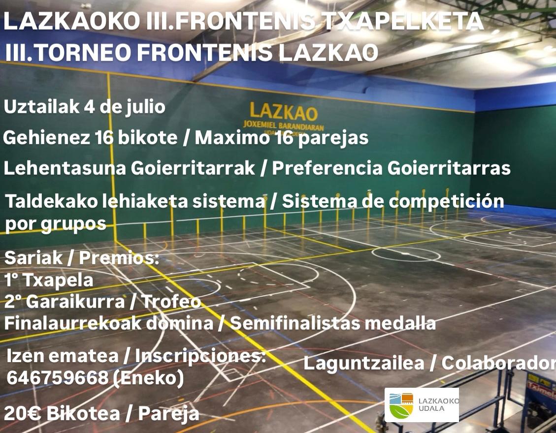 III. Frontenis Txapelketa